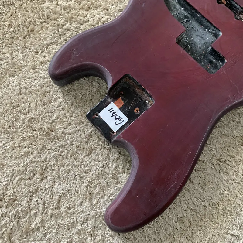 Unfinished  4 Strings Electric BASS Body Red Wine Color Jazz PJB Pickups DIY  for Replace and Luthier GB411