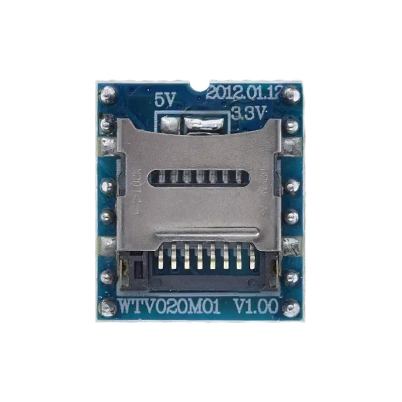 WTV020 وحدة مشغل MP3 صغيرة TF بطاقة MP3 وحدة الصوت وحدة الصوت لوحدة إمداد الطاقة Arduino GM