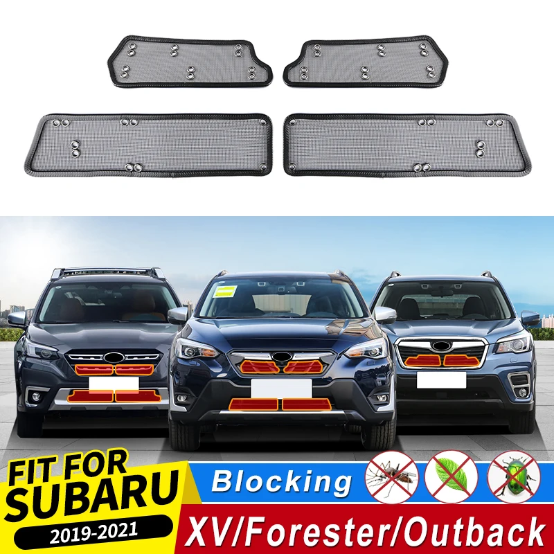 For Subaru XV Forester Outback 2021 2020 2019  Tuning Exterior upgrade Modification Accessories front grill Prevent Mosquitoes