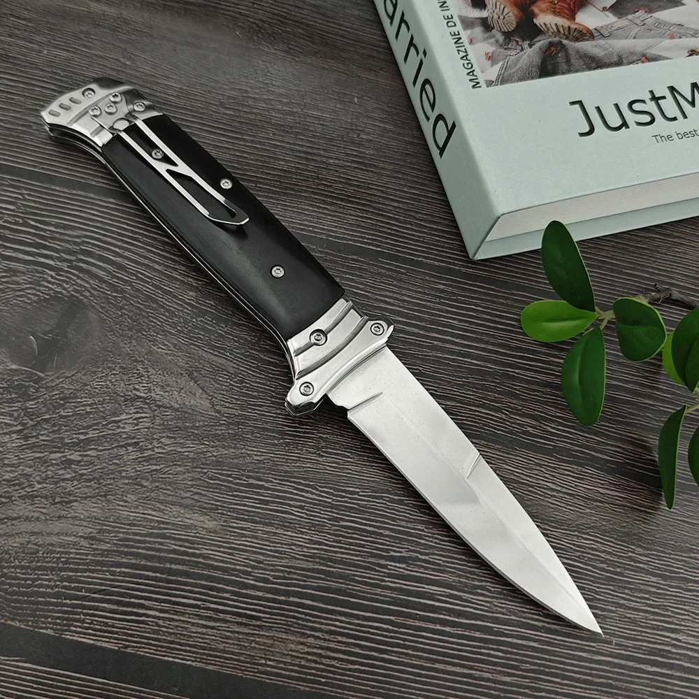 Italian Style AU TO Folding Pocket Knife 440C Blade Chicken Wing Wood Handles Outdoor Tactical Multitools Survival Tools