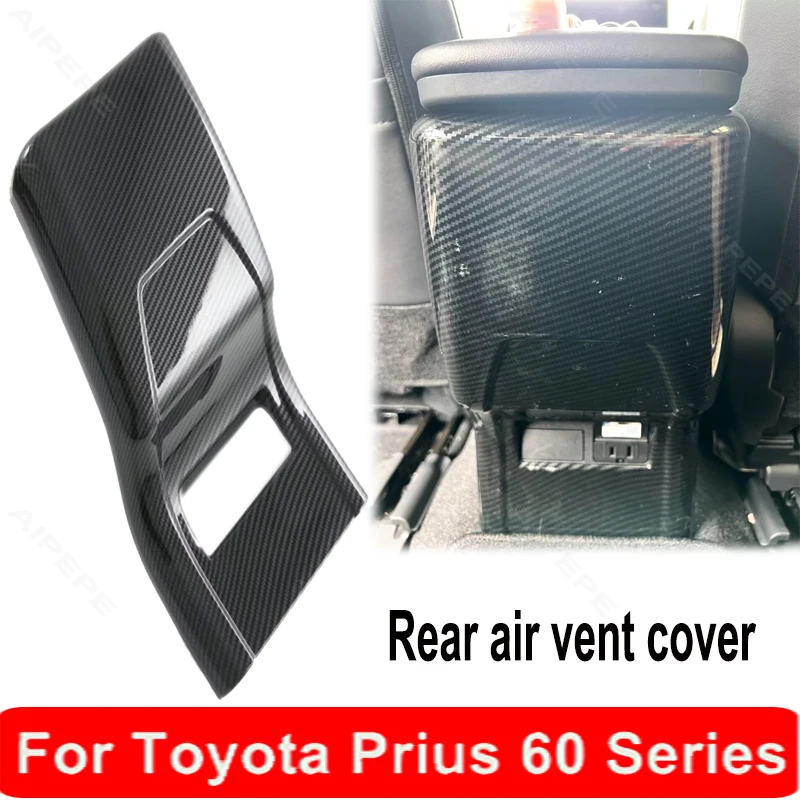 

For Toyota Prius 60 2023 2024 Rear Air Condition Vent Outlet Anti-Kick Panel Cover Trim