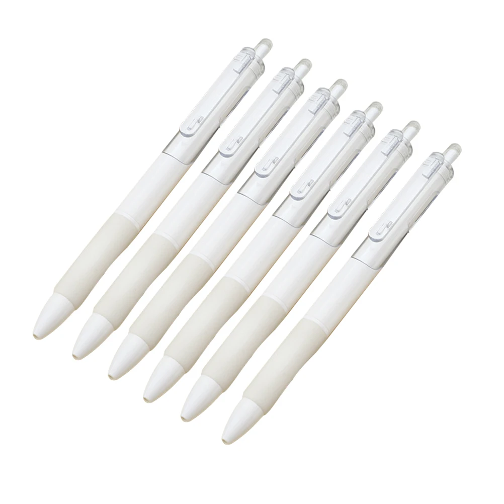 

10pcs Press Type Signature Pen 0.5mm Fine Tip Black Signing Pens Office Smooth Portable Premium Plastic Gel