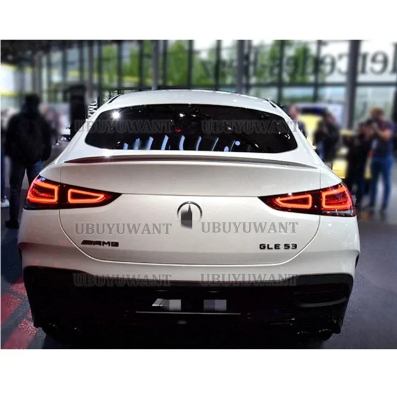 For Mercedes GLE Coupe Class W167 C167 GLE350 450 500e Rear Trunk Lip High Quality ABS Plastic Wing Spoiler Car Styling 2020-Up