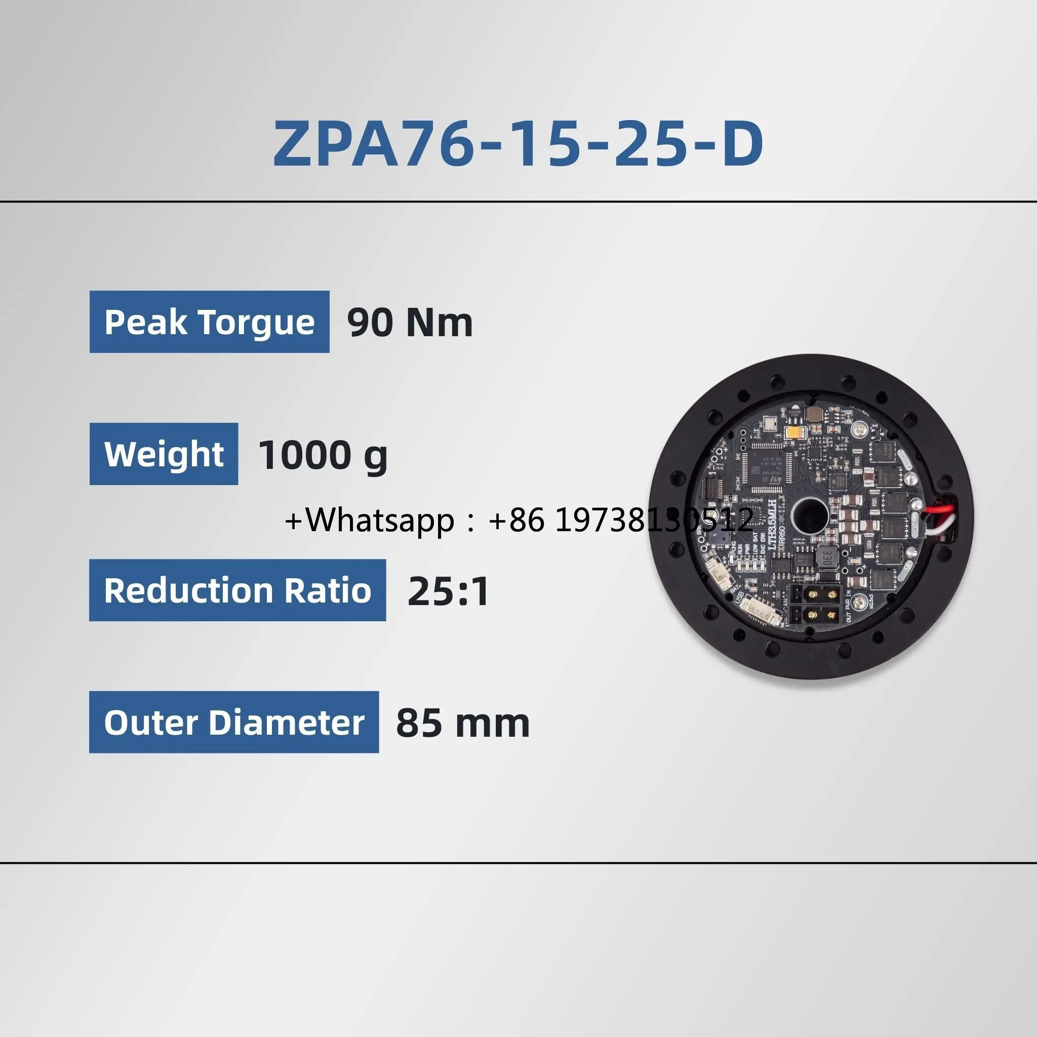 ZBDynamiX 48V Brushless DC Servo Motor 25:1 Humanoid Robotic Joint Reducer Planetary Actuator Module for Unitree CE  for Unitree
