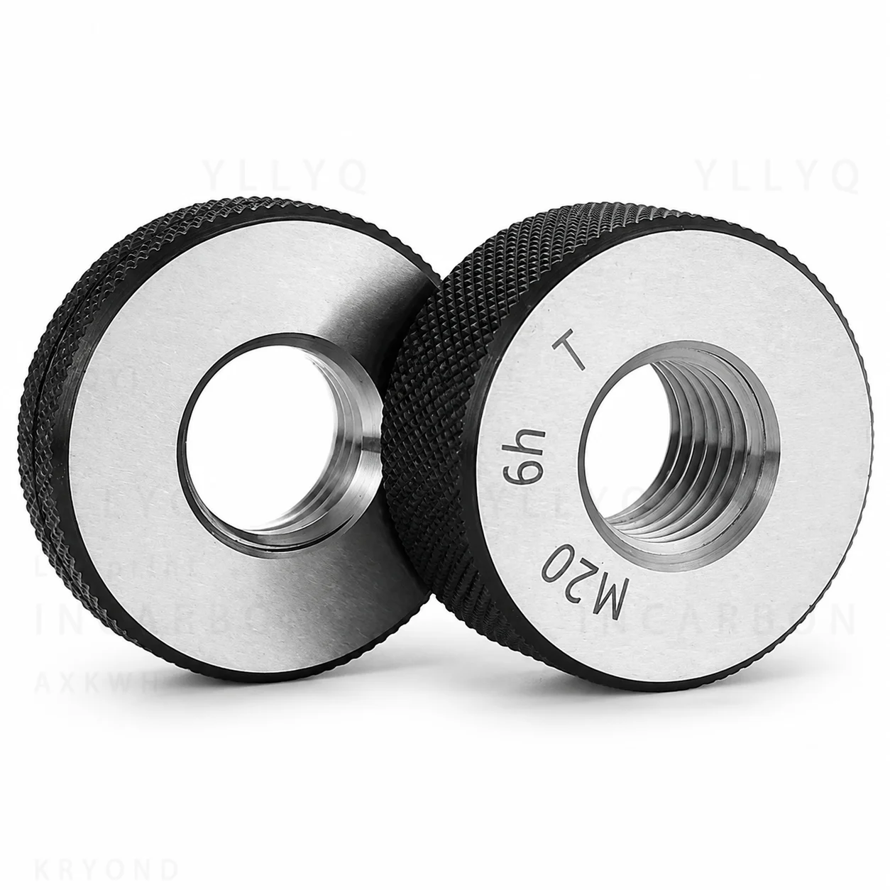 1SET Fine Thread Ring Gauge Plug Gauge 6h M17 M18 M19 M20 M22 M24 M30 M40 M50 M60 M65 Thread Pitch Smooth Gauge Measuring Tool