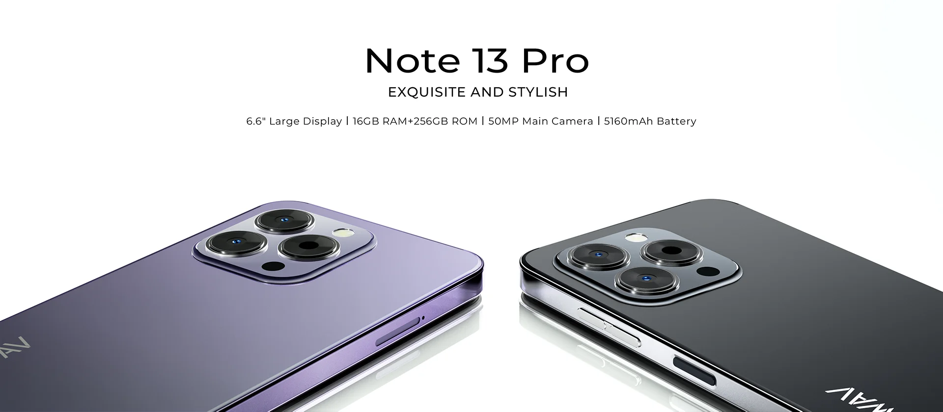 HOTWAV Note 13 Pro 16GB+256GB Octa-Core 6.6'' HD+90Hz Refresh Rate Android 13 NFC 50MP Camera 5160mAh 18W Charging