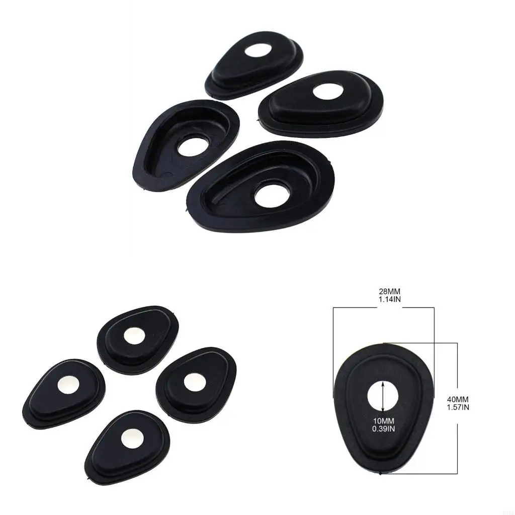 6XDF 4Pcs Motorcycle Front Turn Signals Spacer for YZF 1998-2012 FZ 1