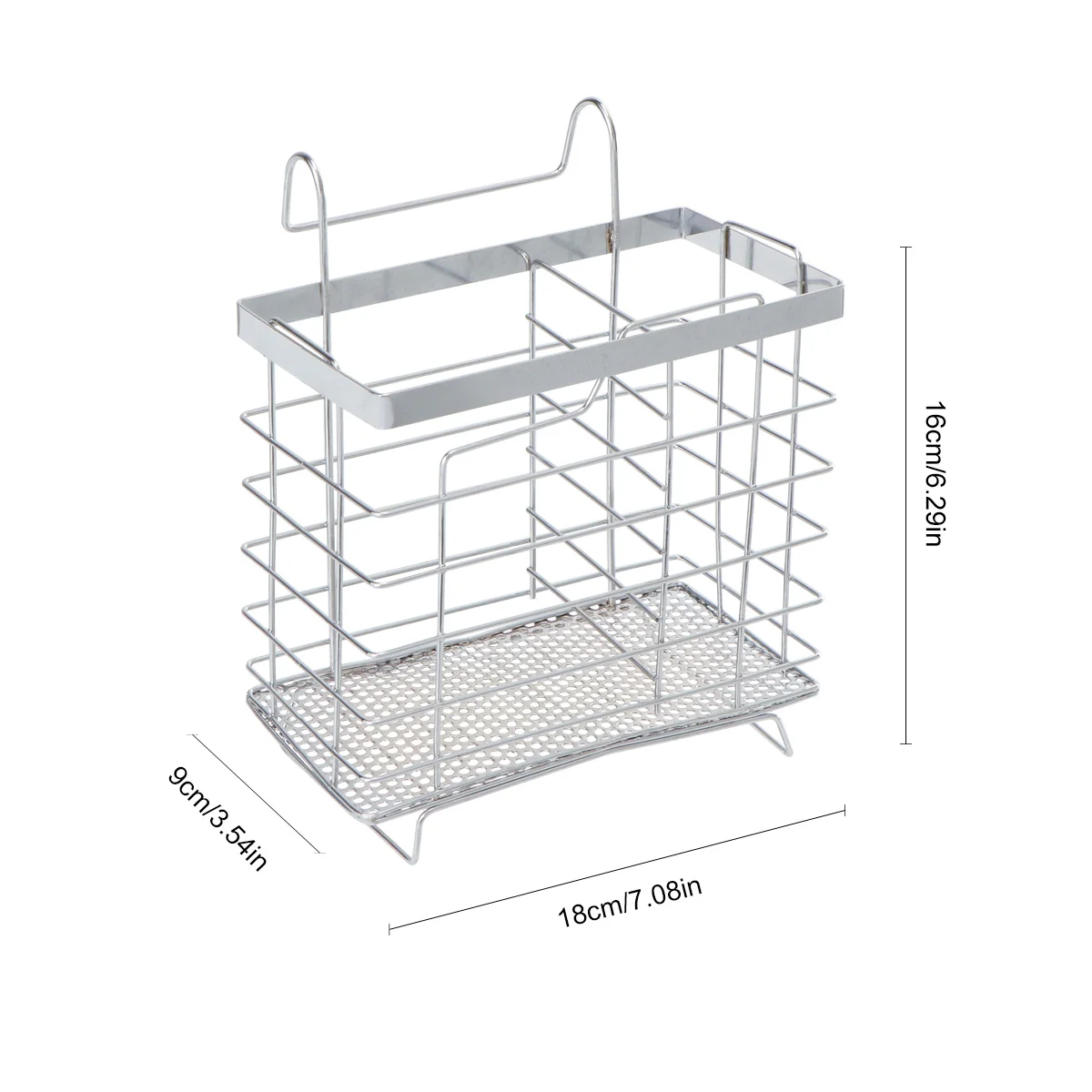 Dish Kitchen Cutlery Holder Flatware Draining Drainer Basket Rack Organizerrectangular Chopstick Utensil Tool Dryer Chopsticks