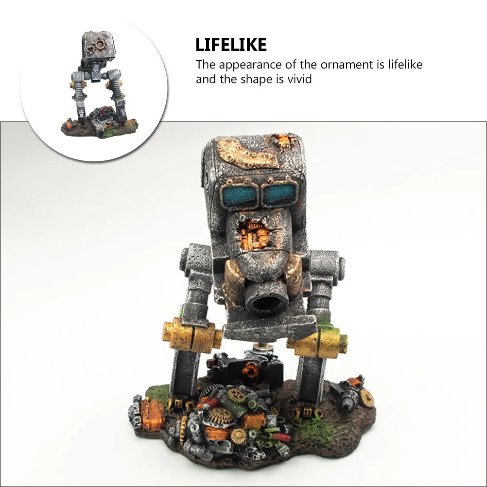 

1pc Fish Shrimp Cave Aquarium Decoration Resin Hideout For Fish Tank Realistic Durable Small Size Novelty Decorative Statue