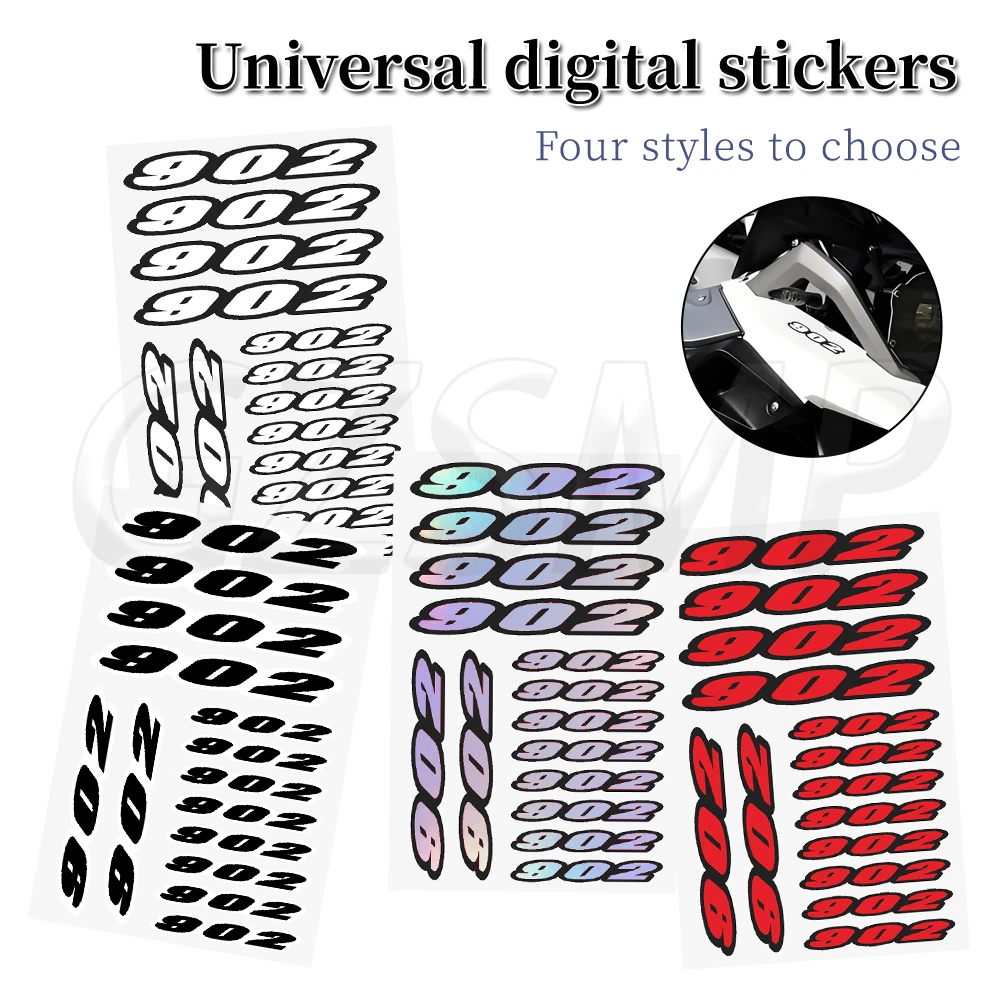 

Fit for Benelli 902S TRK 902 Number 902 Motorcycle Stickers Universal Motocross Body Windshield Fuel Tank Helmet Decals