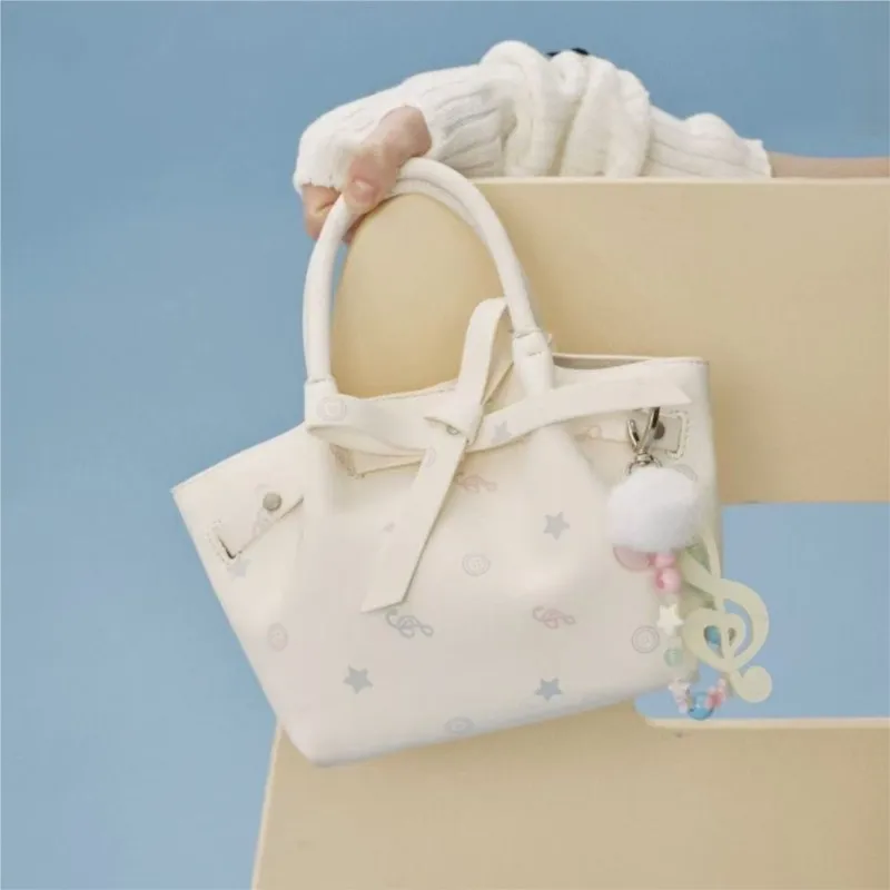 

JIAERDI Harajuku Casual Embroidered Letter Tote Bag Women Simple Elegant Shoulder Bag Ladies Lightweight Spacious Student Purse