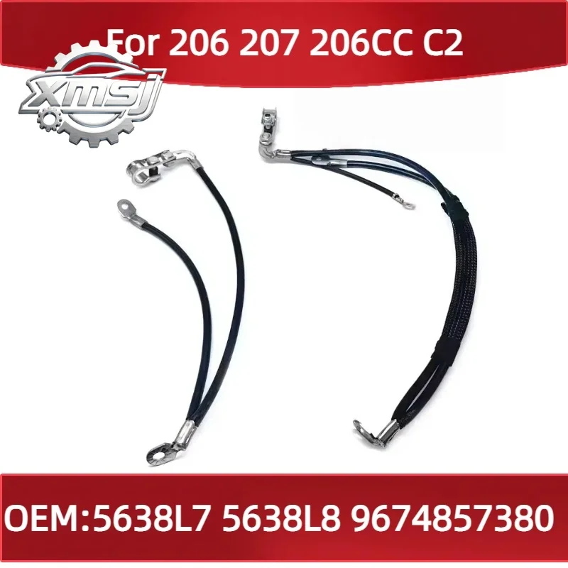 

Cable negativo de batería 5638L7 5638L8 para Peugeot 206 207 206CC y Citroen C2, 9674857380
