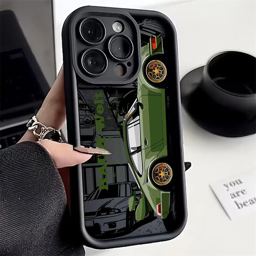 Cool JDMS Drift Sports Car Phone Case for Motorola Moto Edge 70 G86 G56 G15 G24 50 G75 G PLAY G85 60 Neo Fusion Stylus Pro 4G 5G