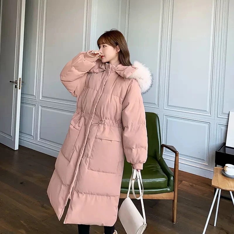 2023 Long Women Winter Warm Coat Hooded Thickening Coat Casaco Feminino Oversized Parkas Female Down Padded jacket