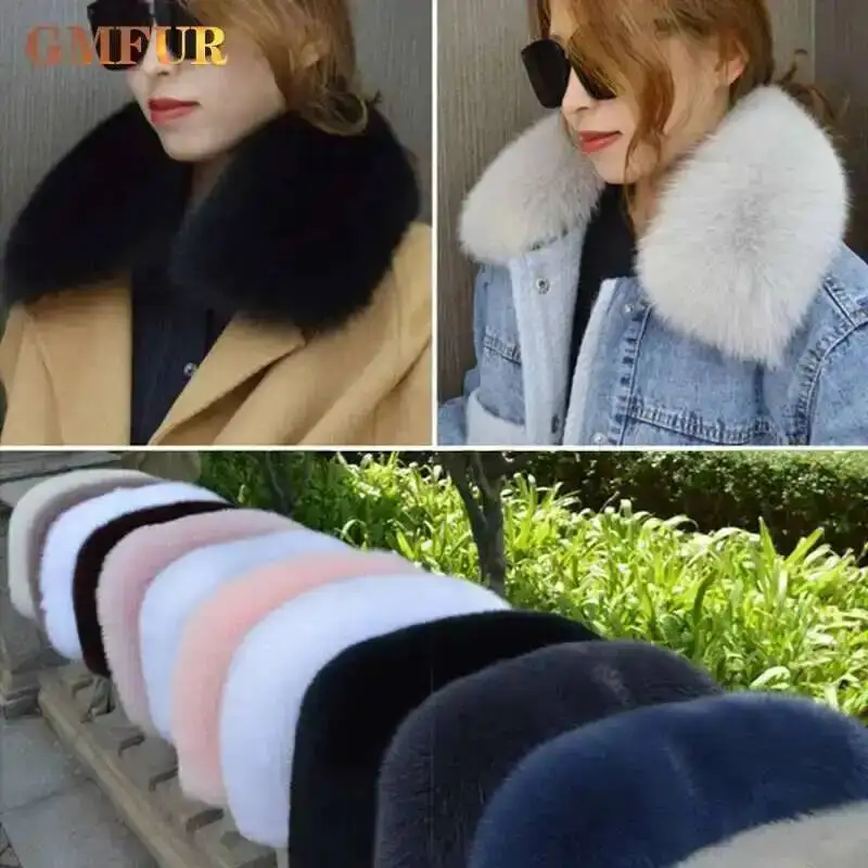 

Женский зимний натуральный 100% натуральный лисий меховой воротник, меховой шарф, женский черный воротник для капюшона, модные меховые шарфы, теплая черная меховая шаль