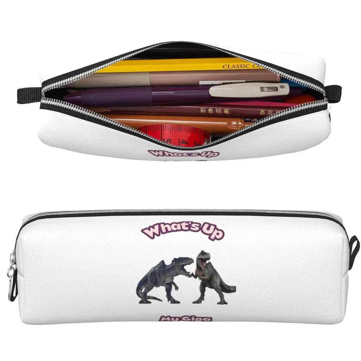 Game Ark Survival Evolved What's Up My Giga – trousses à crayons, sacs de rangement de grande capacité, boîte à stylos pour garçons et filles, pochette à crayons, trousse à cosmétiques