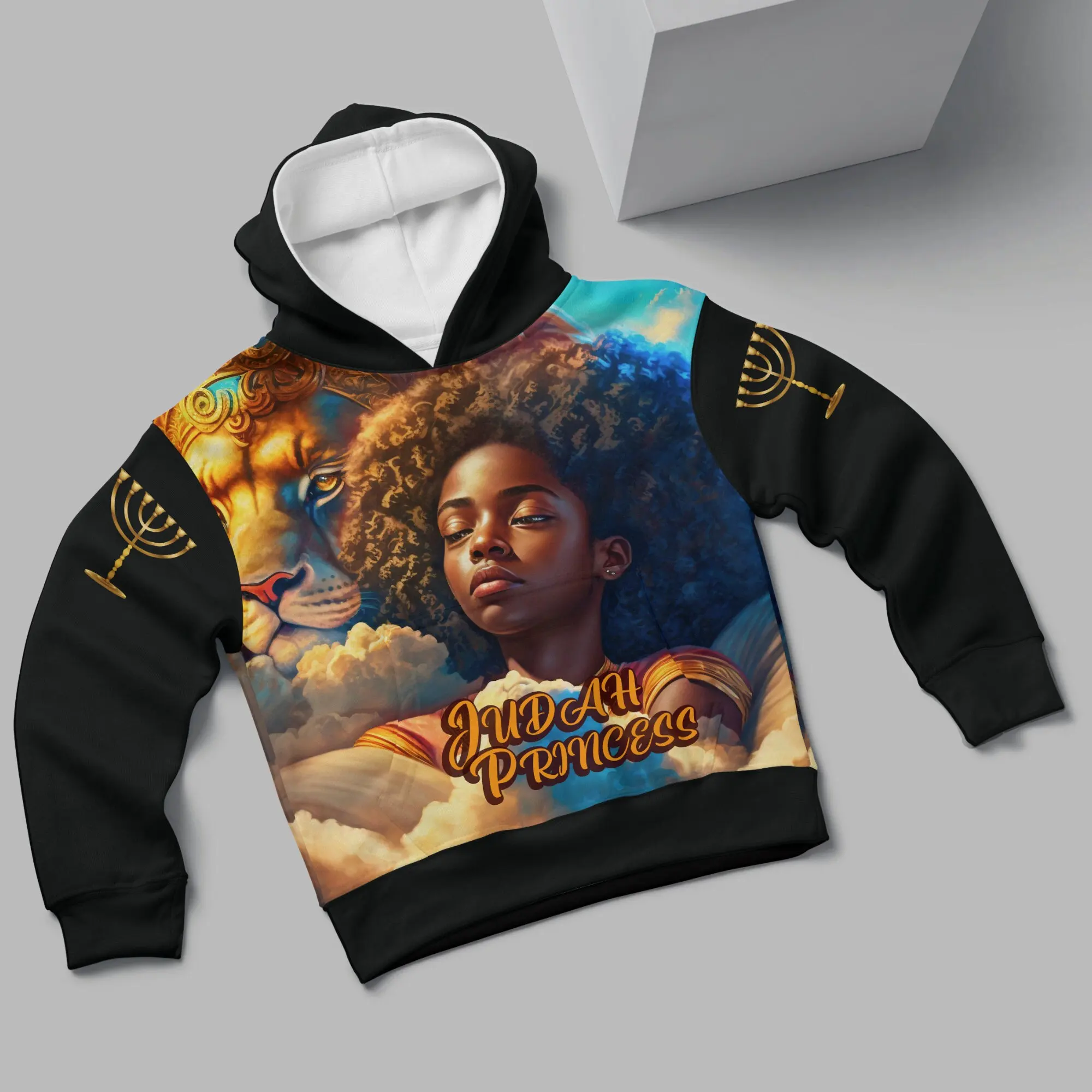 سترة بغطاء للرأس بأكمام طويلة للأطفال لجميع الأغراض بتصميم أسد جريء، مثالية لأي مناسبة بأكمام طويلة لفصلي الخريف والشتاء #2