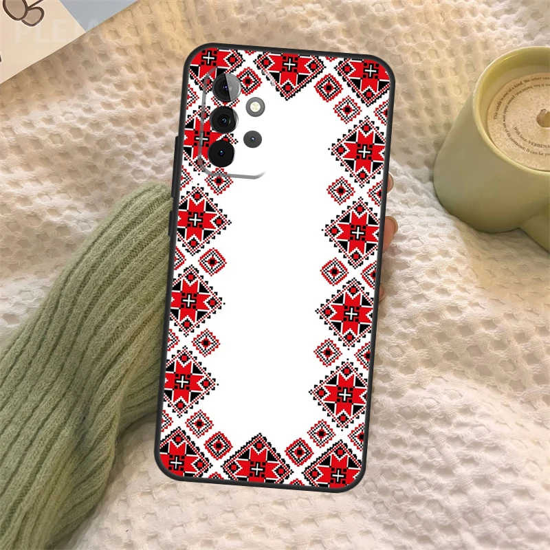 Ukrainian Pattern For Samsung Galaxy A52 A52S A32 A12 A22 A72 A21S A50 A70 A71 A51 A33 A73 A53 Cover Case