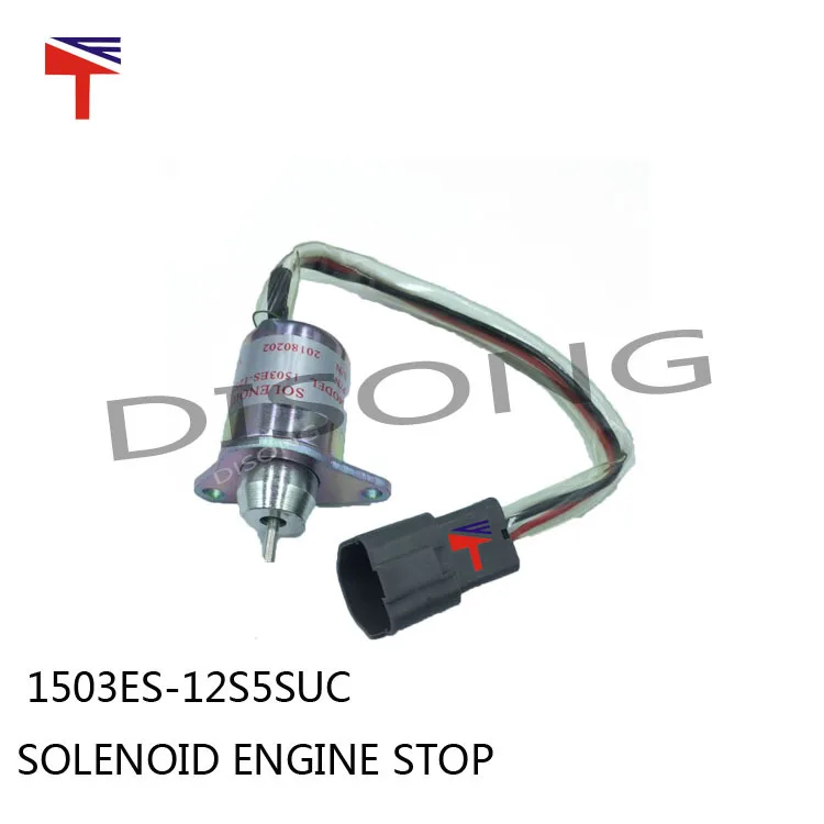 

2PCS Suitable for Yanma excavator flameout solenoid valve 1503ES-12S5SUC