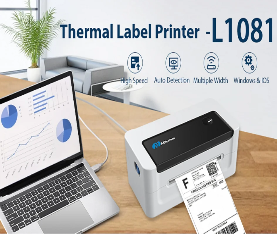 Meihengtong Impresora Termica Maker Sticker 4inch Wireless Bluetooth Thermal Label Printer Express Logistics Sublimation Blanks