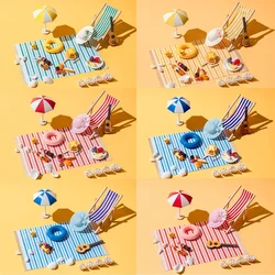 1:12 Dollhouse mini beach Miniature landscape decoration dollhouse summer set micro scene decoration props DIY Accessories
