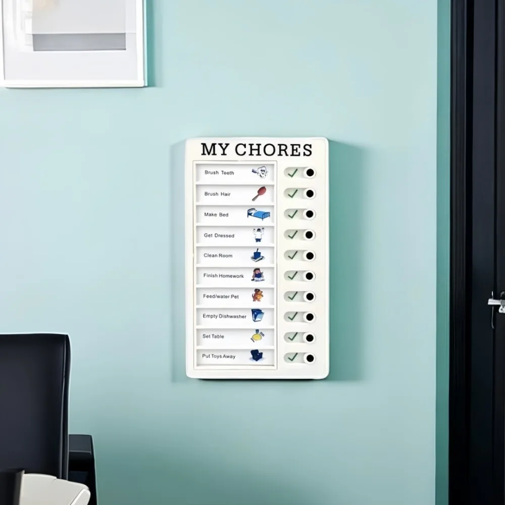 Self Discipline Check-in Tool Replaceable Plastic Plan Checklist Fo Adults Children Summer Task Planning Time Memo Message Board