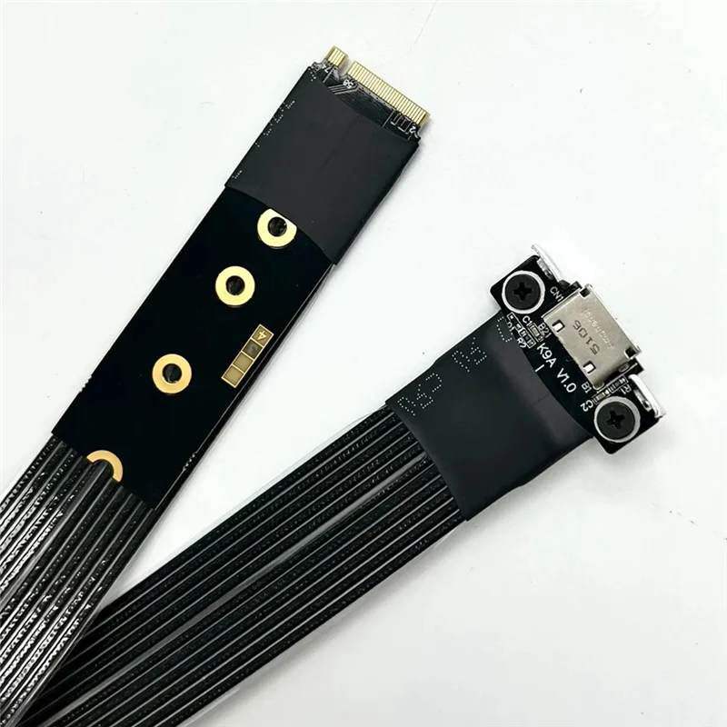 Grafikkarten-Adapterkabel PCIE 4.0 X4 Gen4 M.2 Nvme auf SFF-8611/8612 Oculink externes Verlängerungskabel