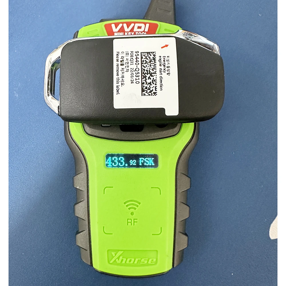 Chave de controle remoto original de 433MHZ com chip 6A para Kia KX3 95440-Q5310 2022