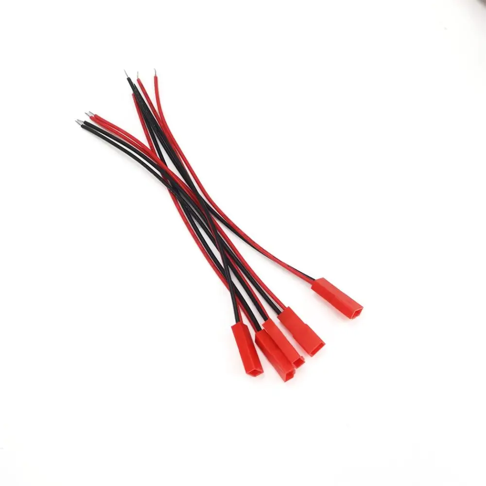 10Pairs 22AWG Copper JST Connector Cable Heat Resistant 2 Pin JST Male Female Plug PVC Insulation Easy Solder