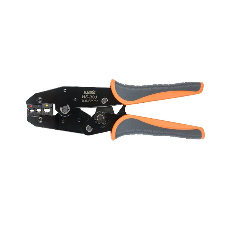 

IWISS HS-30J 0.5-6mm2 9" ratchet crimping pliers for insulated terminals and connectors crimper tool High precision jaw