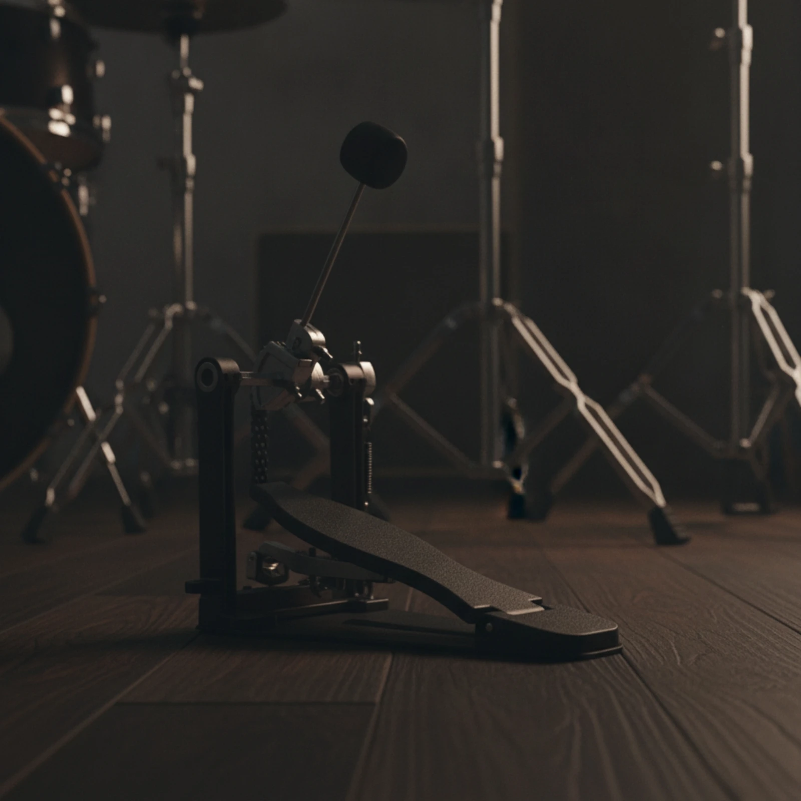 Single Bass Drum Foot Pedal Beginner-Friendly Chain-Drive Bass Drum Pedal Smooth Robust for Drummers, Live Performance