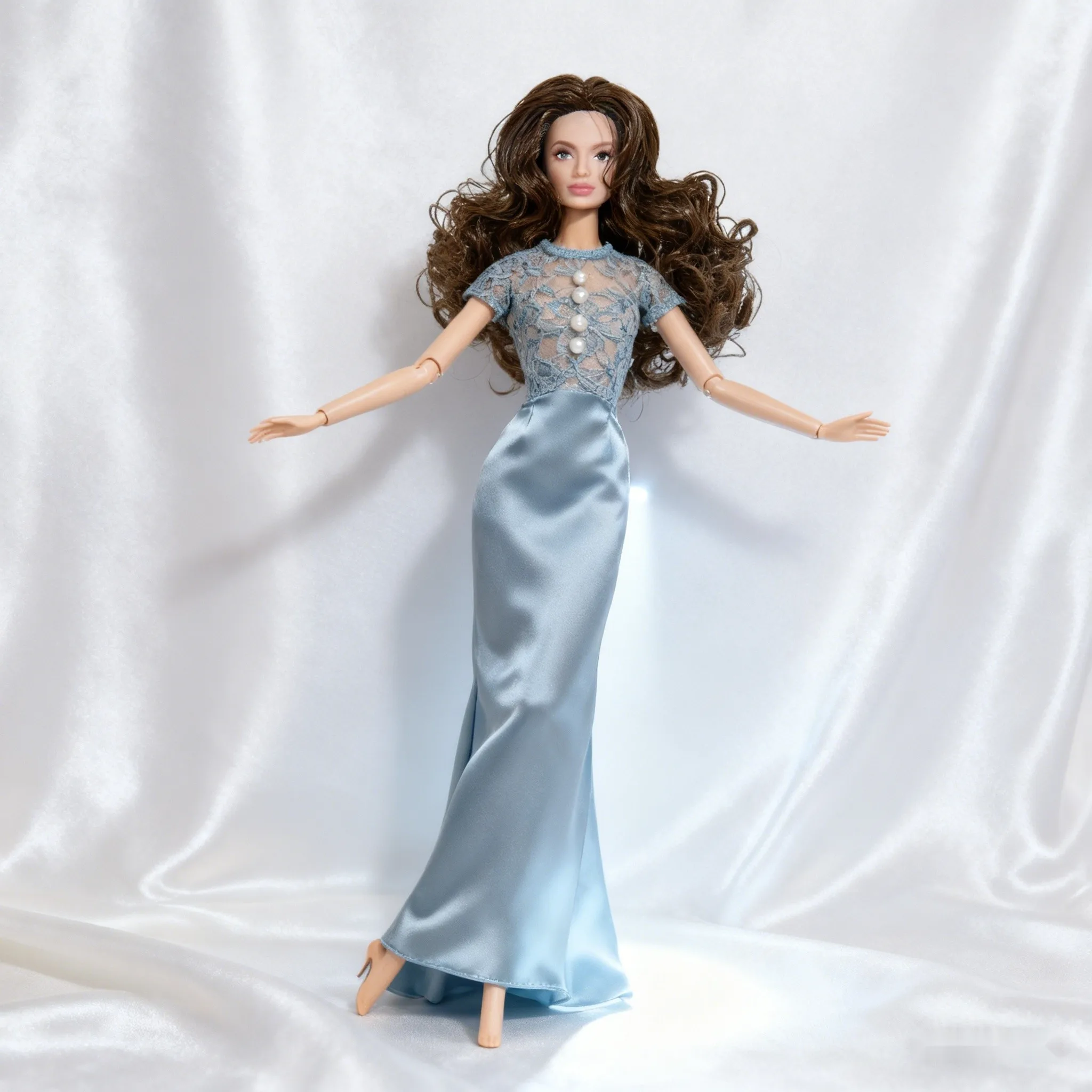 ตุ๊กตา BJD ขนาด 12.6 นิ้ว แบบเหมือนจริงสำหรับนักสะสม - ตุ๊กตาแบบข้อต่อทรงนางแบบแฟชั่น พร้อมข้อต่อ 12 จุดสำหรับงาน DIY (ไม่มีเสื้อผ้า)