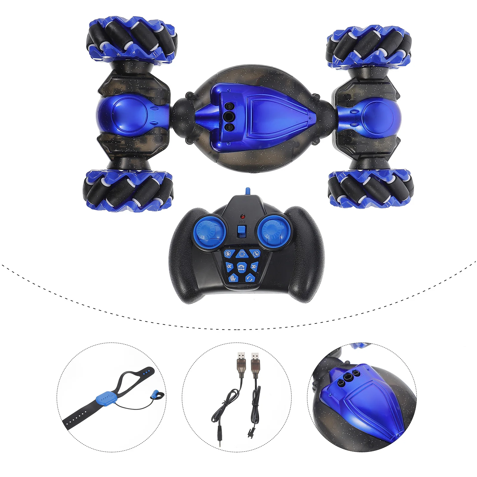 

1 комплект, мини-RC трюк, автомобиль, жест, индукционная скручивание, внедорожник, синее универсальное колесо, случайный цвет ручки, интеллектуальное управление