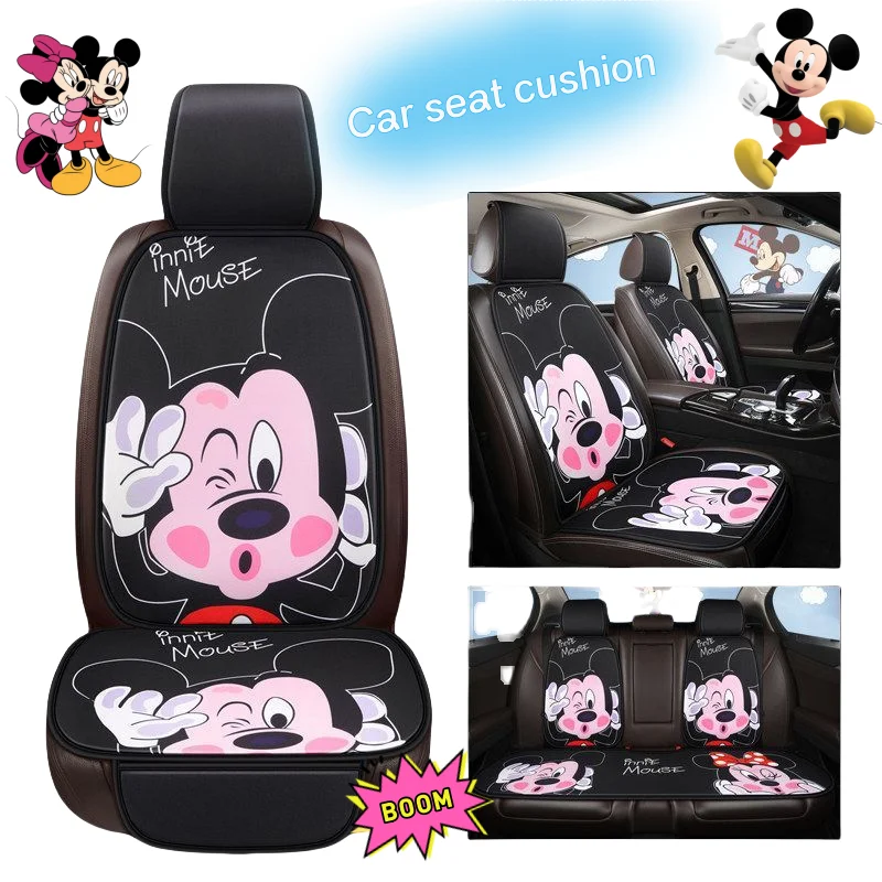 

Stitch cartoon car cushions Lilo & Stitch, cute kawaii mickey, creative car interior seat decoration, breathable, all-season use