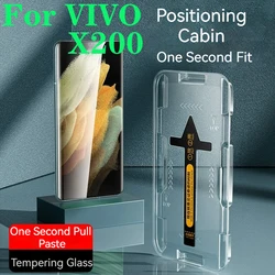 X200Pro Dust-Free Cabin Tempering Glass For VIVO X200 Pro Curved Screen Protector X200Pro Full Coverage Film Second Pasting HD