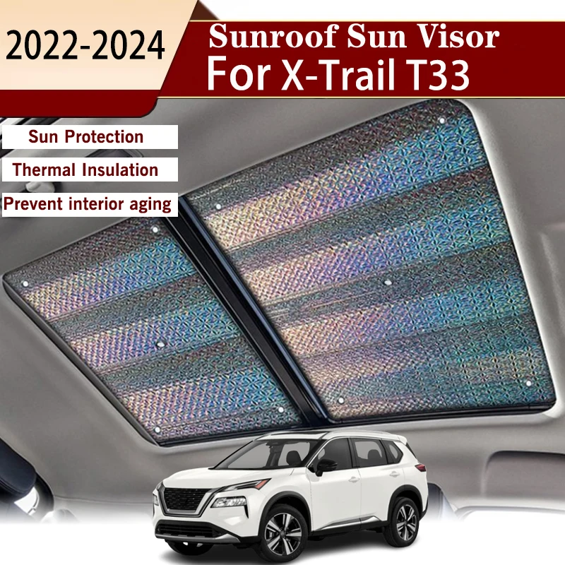 

For Nissan X Trail T33 Accessories 2023 E Power 2022-2024 Car Sun Shade Windshield Visor Protector Parasol Auto Cars Accessories