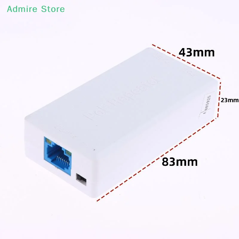 1 Piece 100Mbps 1 To 2 PoE Extender IEEE802.3af/at Plug&Play 48V 2 Port Repeater For PoE Switch NVR IP Camera AP Network