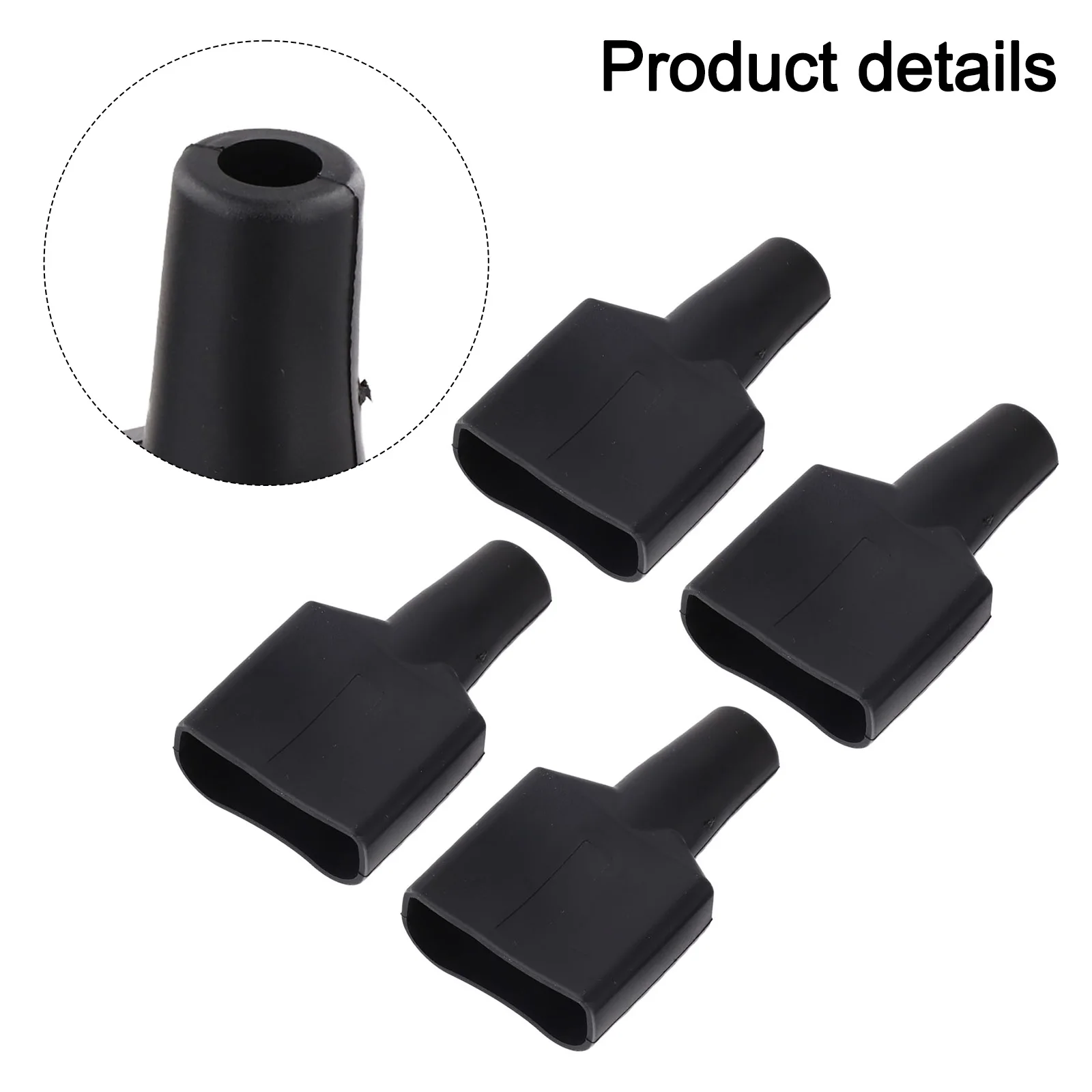 

4 PCS Waterproof 50A For Anderson Plug Connector Dustproof Cable Jacket Black For Caravan Solar Panel Hand Tools
