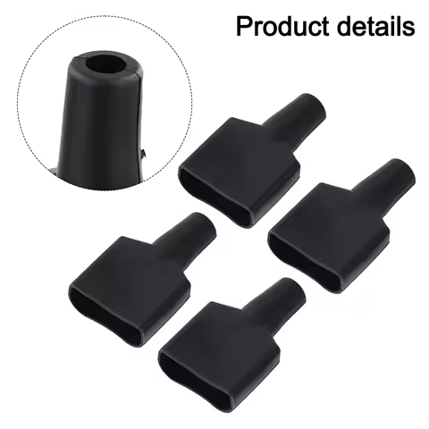4 PCS Waterproof 50A For Anderson Plug Connector Dustproof Cable Jacket Black For Caravan Solar Panel Hand Tools