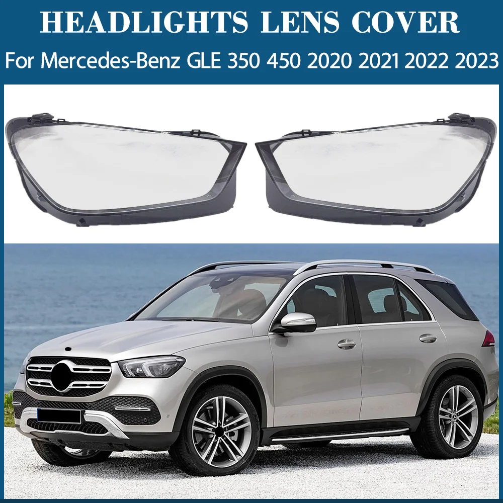 Headlight Shade Transparent Lampshade Headlamp Cover Lamp Shell Lens For Mercedes-Benz GLE 350 450 2020 2021 2022 2023