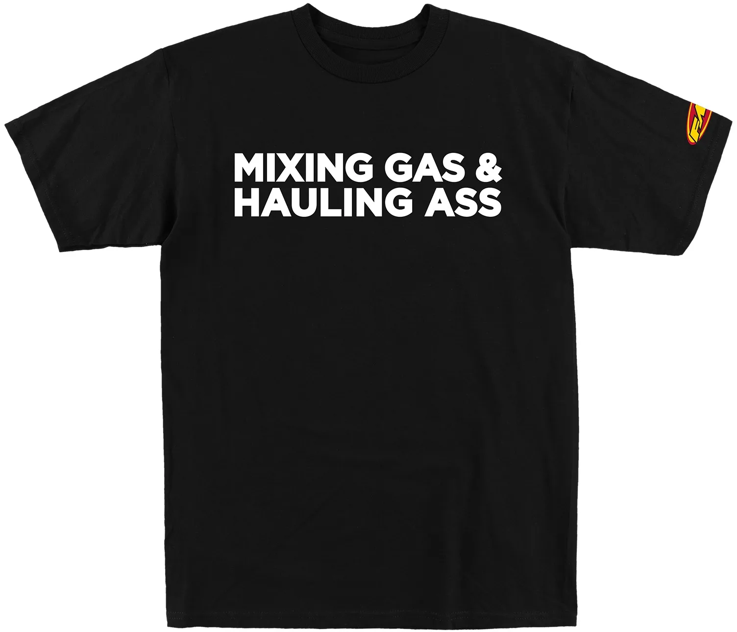 White GASS FMF Racing Off Road Motorcycle Exhaust Brand Graphic T-Shirt Cotton Men Women Streetwear Tee