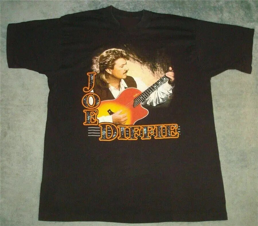 VTG 1990s Joe Diffie Concert Tour Shirt Classic Black Unisex Size S-4XL NE910