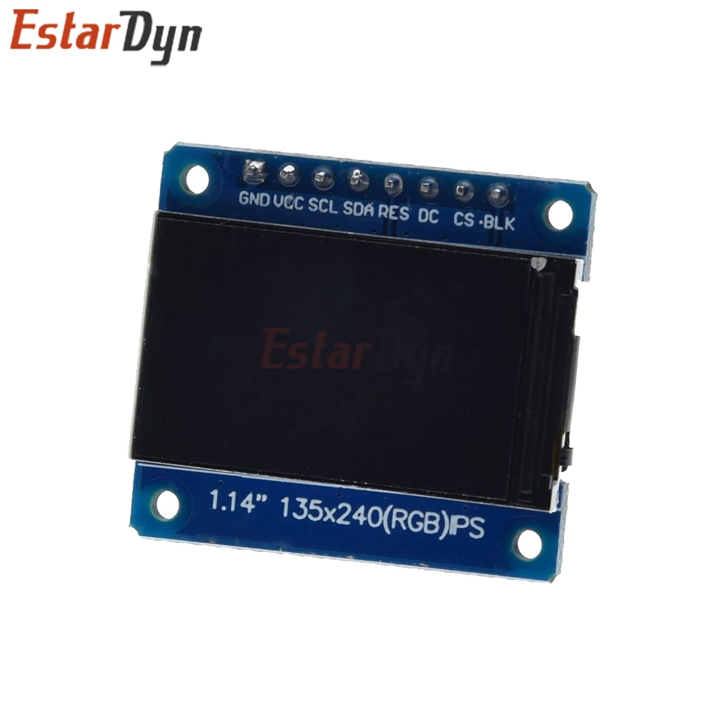 شاشة 1.14 بوصة IPS LCD 135x240 SPI ST7789، وحدة شاشة TFT ملونة 65K لمشاريع Arduino Raspberry Pi ESP32 STM32 ذاتية الصنع