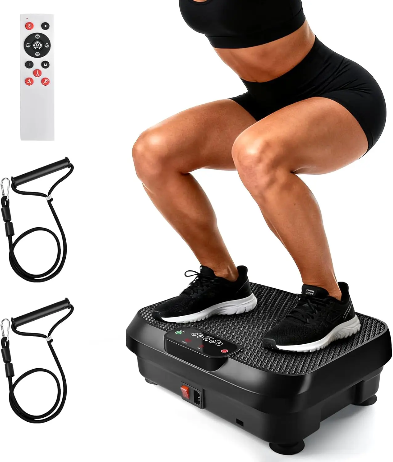 

Whole Body Vibration Platform for Weight Loss & Toning, 99 Speeds, Remote Control, Compact Home Gym Equipment