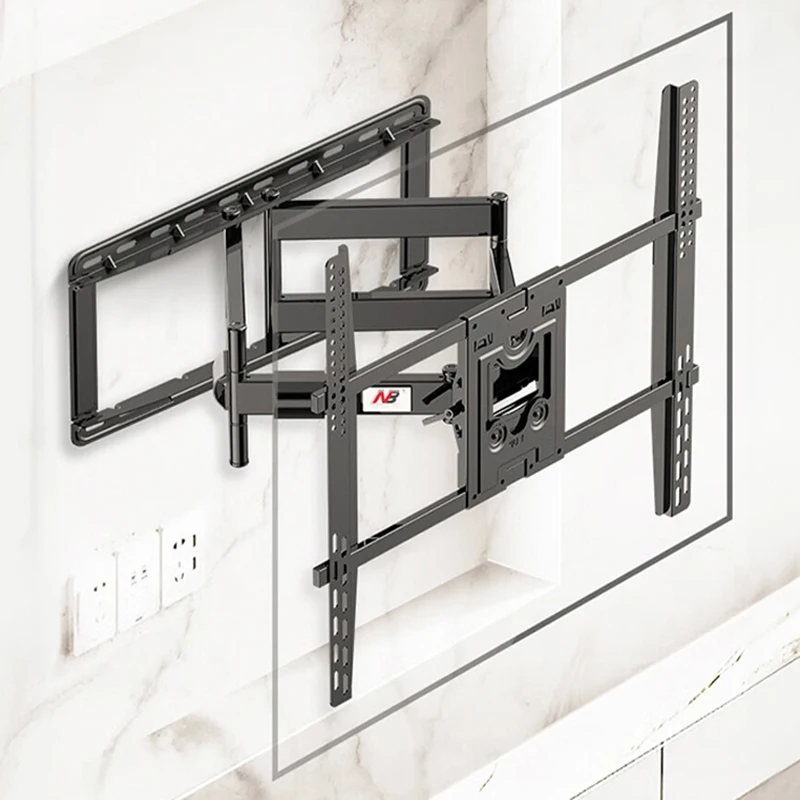 Universal Strong Tilt Swivel Full Motion 75-110 inch TV Wall Mount Bracket MAX.VESA 800x600mm Load 90.9kgs NB SP5
