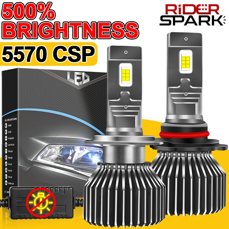 

H7 H4 H11 K5C Pro LED Headlight 180W High Power Canbus H1 H8 H9 HB4 HB3 9005 9006 9012 HIR2 Turbo Lamps 6000K CSP Car Lights 24V
