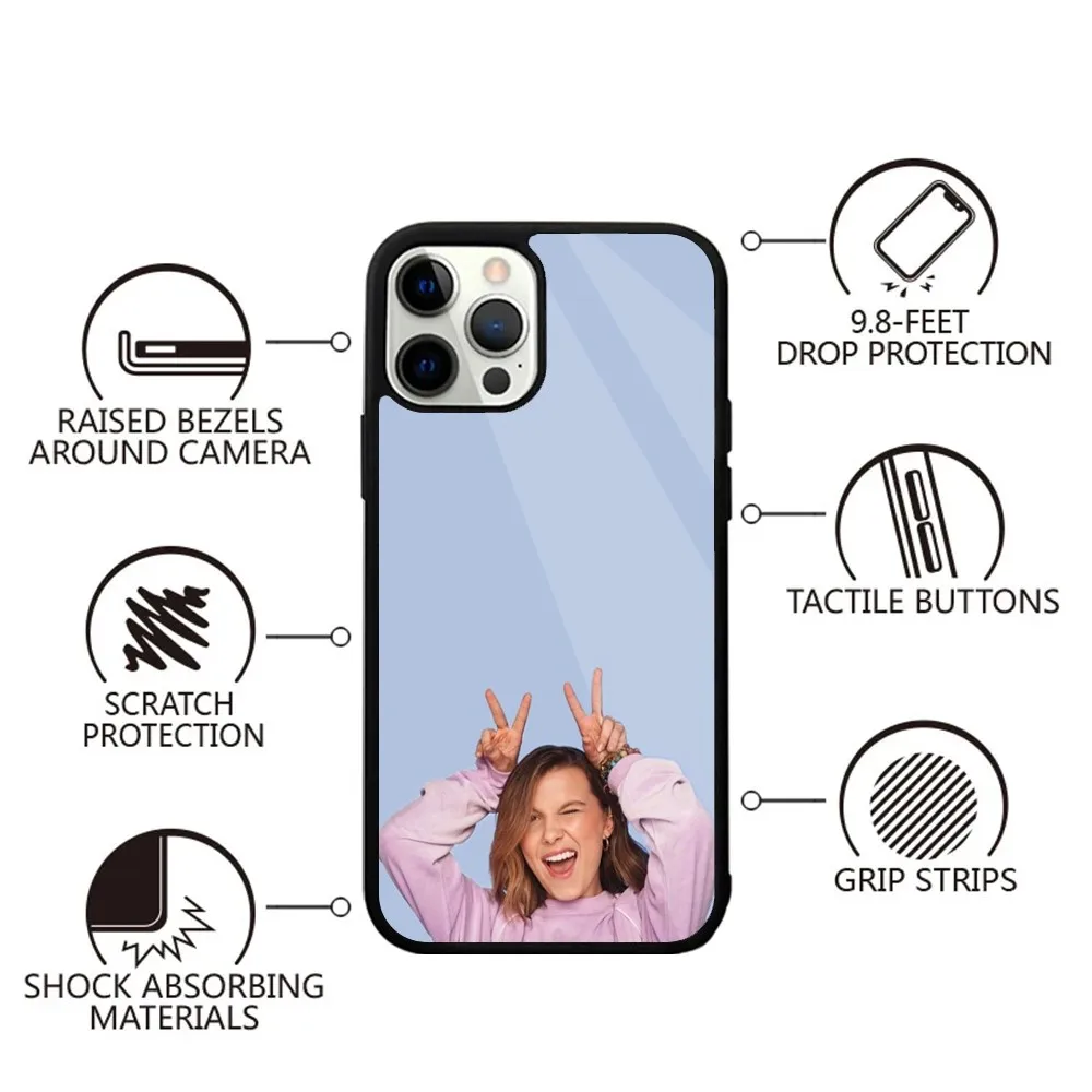 F-Florence By Mills Millie Bobby Brown Phone Case For iPhone 15,14,13,12,11,Plus,Pro,Max Mini Magsafe Magnetic Wireless Charging