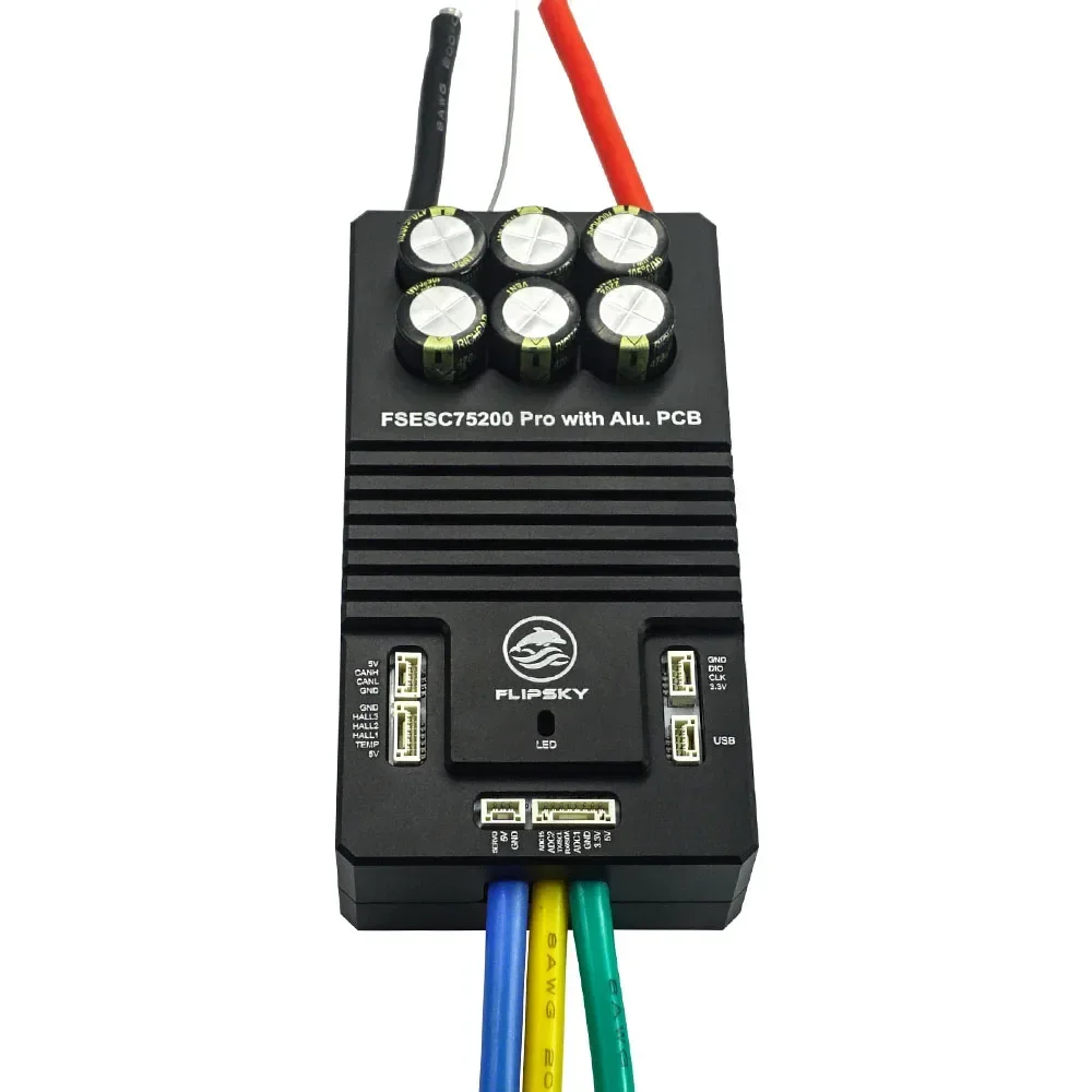 New Flipsky 84V FSESC 75200 Pro High Current Based on VESC With Aluminum PCB for Surfboard Fighting Robot Ebike Efoil