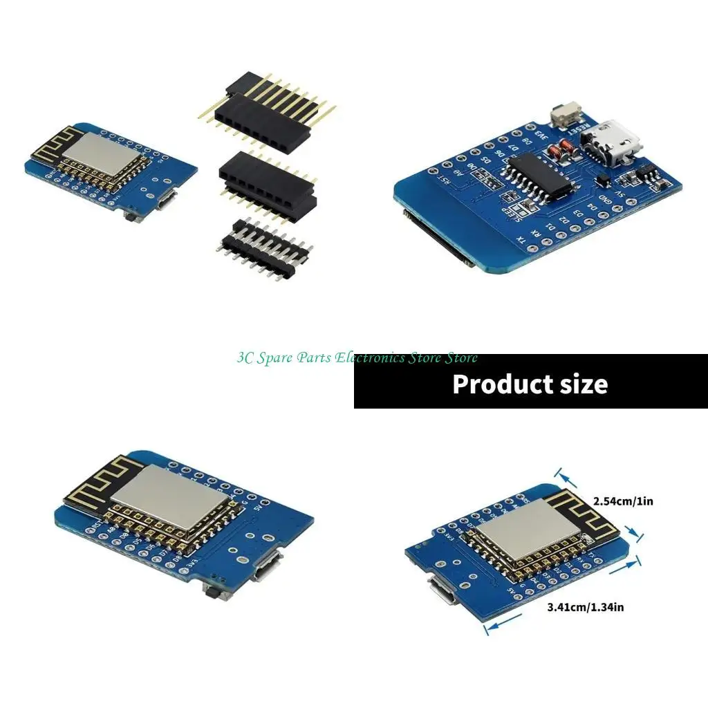 

SZ Mini NodeMcu ESP8266 Module Type C WLAN WiFi Internet Development Board Base