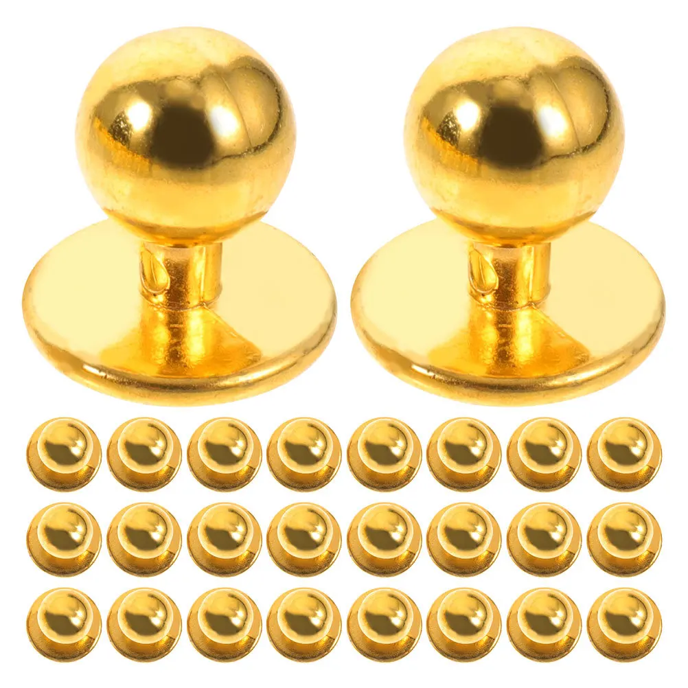 

50Pcs High Quality Plastic Buttons for Chef Suits Stylish Round Shape Easy to Replace Worn Out Buttons in Uniforms